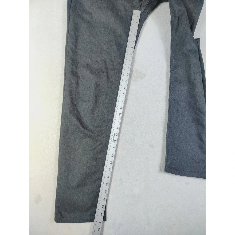 Banana Republic Travel Jean Mens 33 Gray Slim Straight Stretch Minimalist